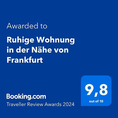 Ruhige Wohnung In Der Naehe Von Frankfurt Kelkheim Exteriör bild